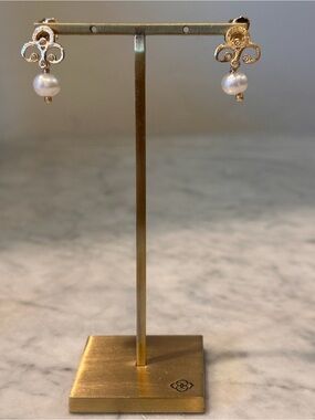 Gold Pearl Drop Earrings - Elegant Women’s Jewelry